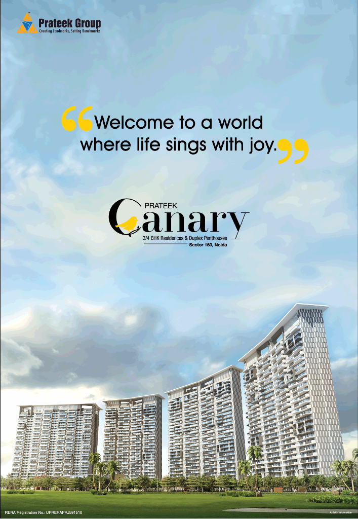 Book now to enjoy our exclusive launch offer at Prateek Canary in Noida Update